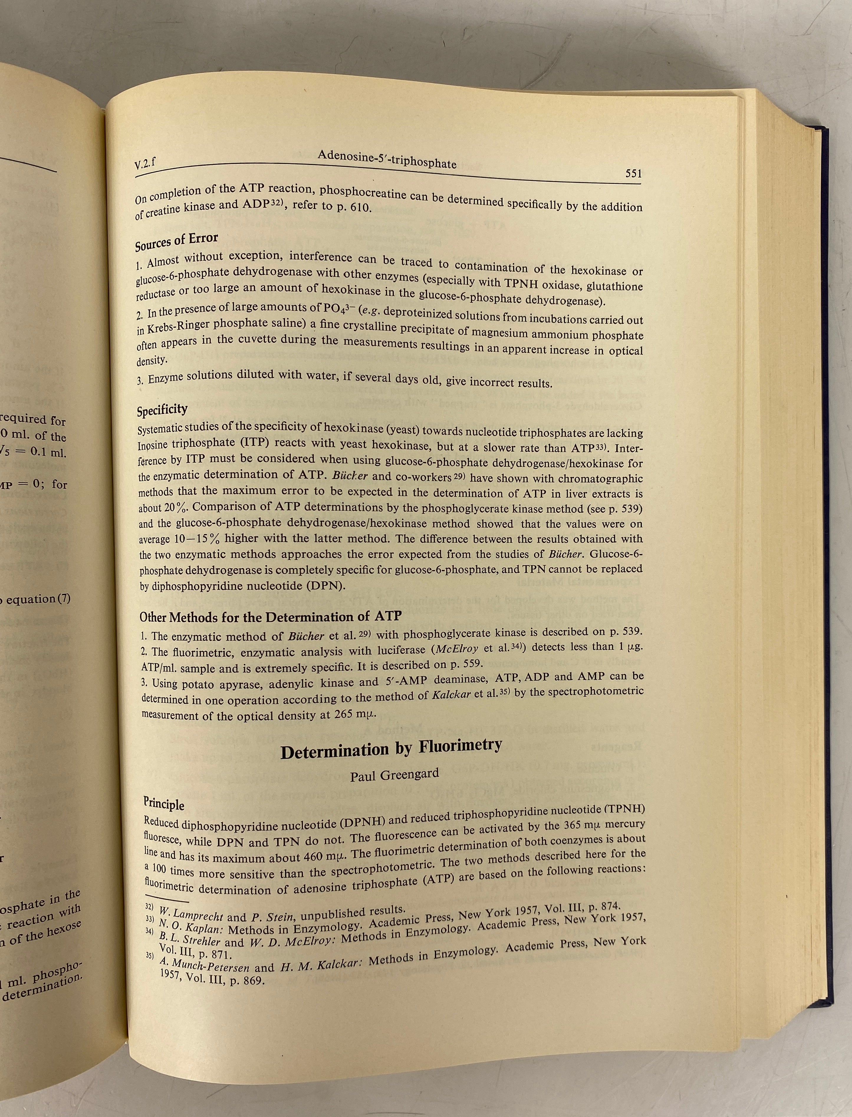 1963 Vintage: Methods of Enzymatic Analysis by Hans - Ulrich Bergmeyer