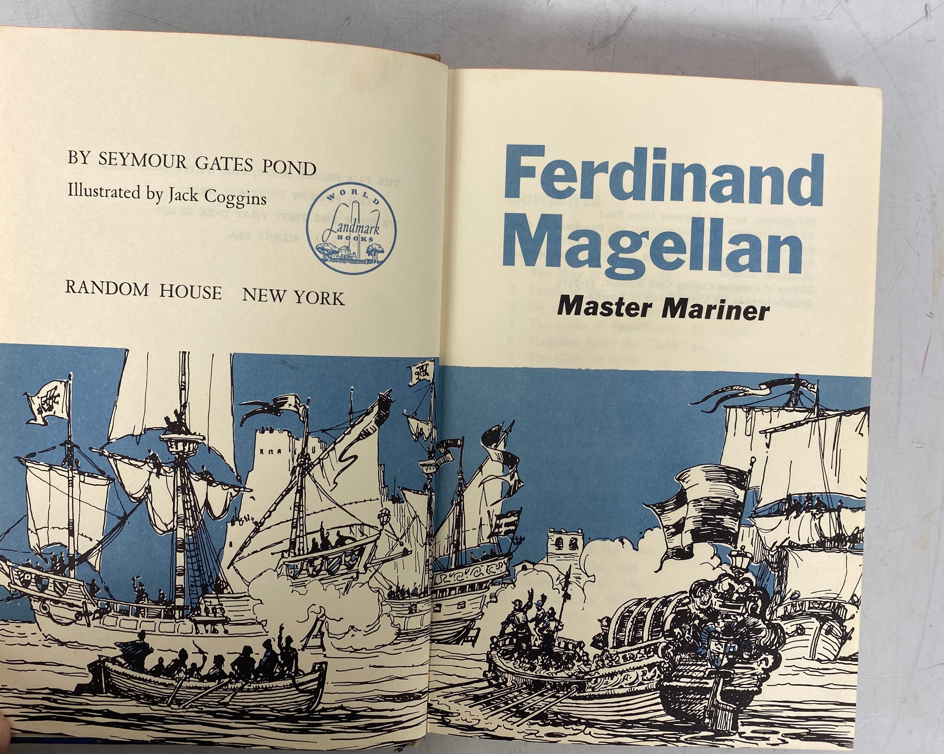 1957 Vintage Hardcover: Ferdinand Magellan - Master Mariner by Seymour Gates Pond