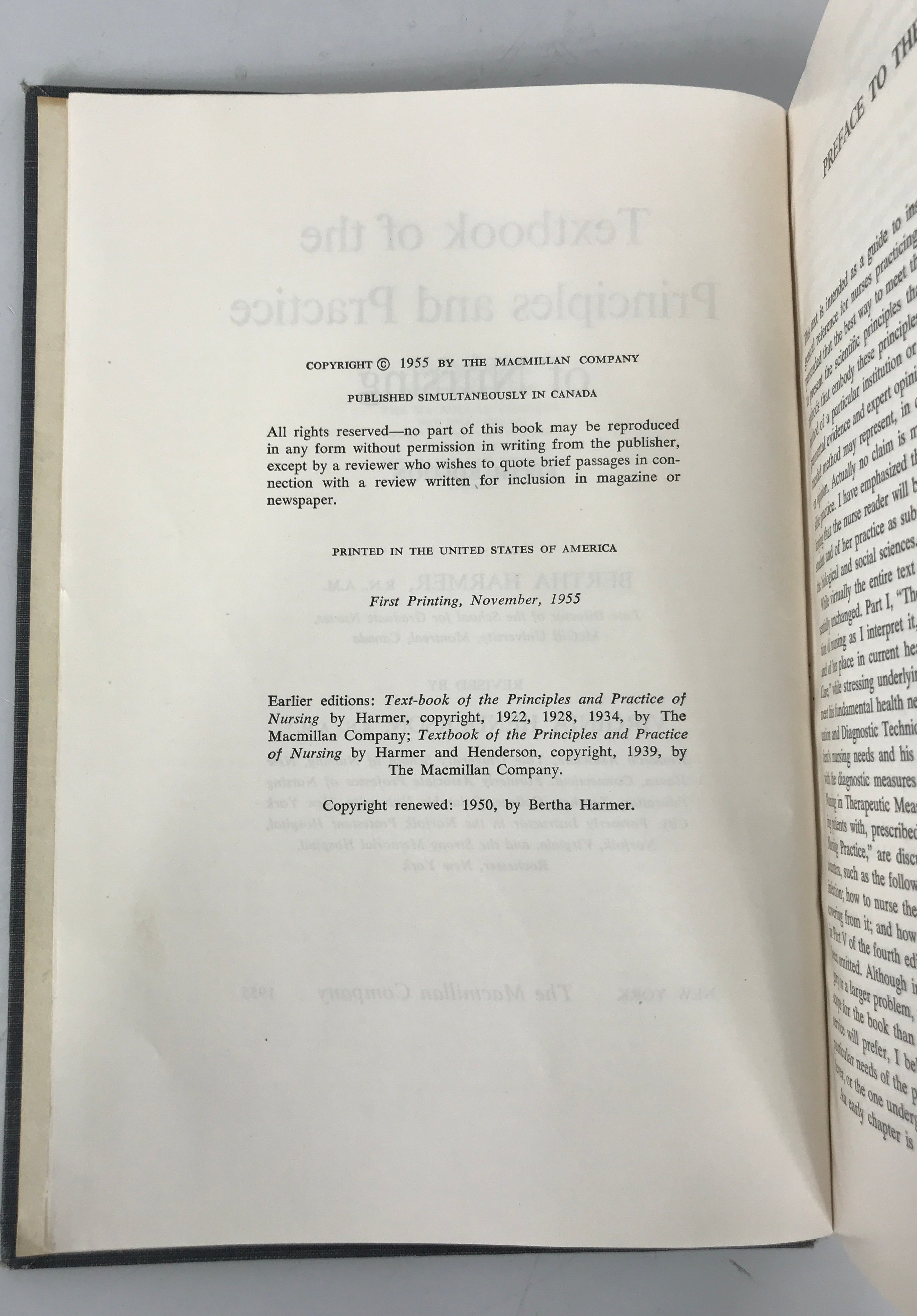 Bundle of 2 Nursing Textbooks: 1955-1956 Editions