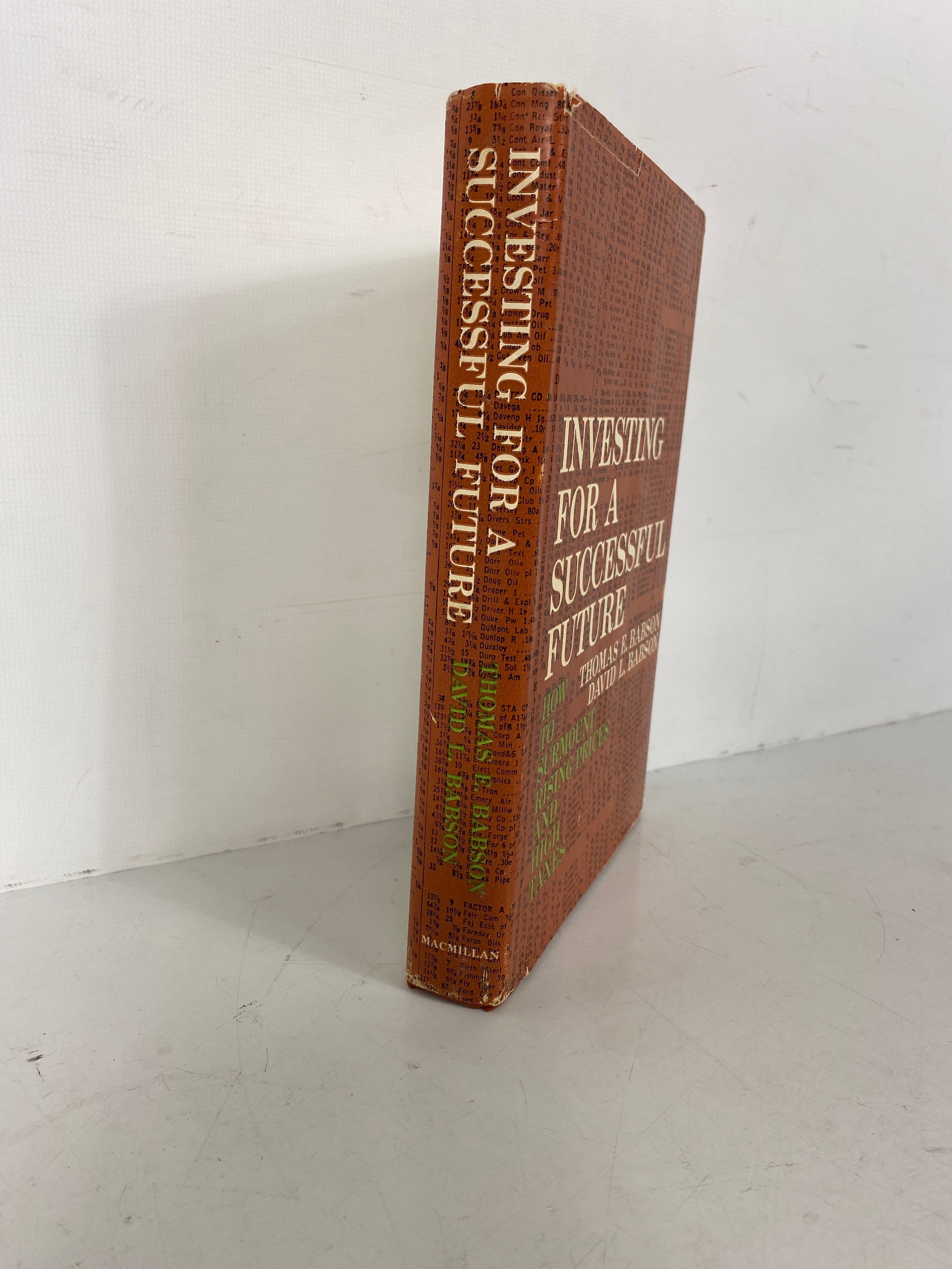 Hot Deal: 'Investing for a Successful Future' 6th Print Hardcover by Babson in 1962
