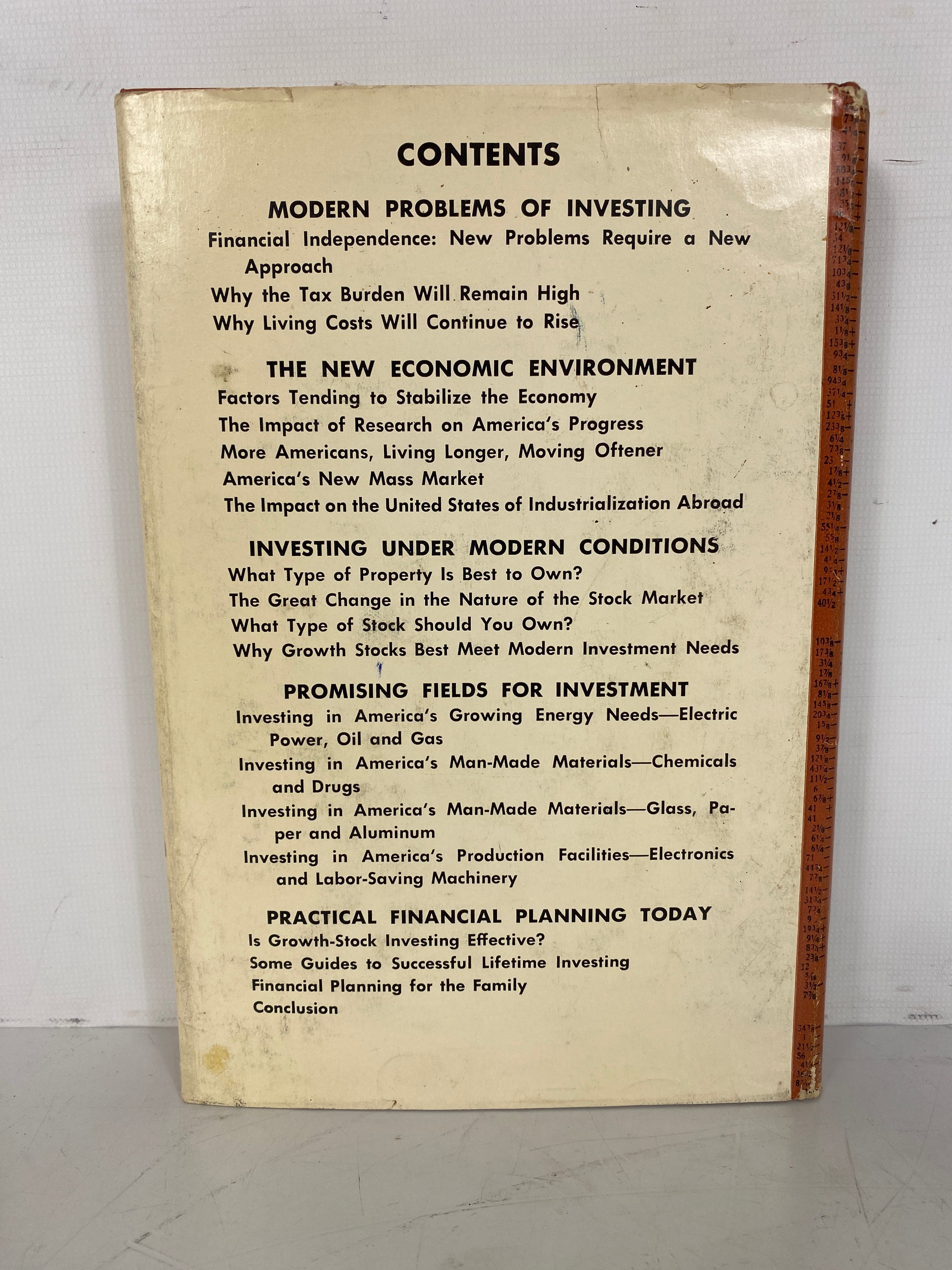 Hot Deal: 'Investing for a Successful Future' 6th Print Hardcover by Babson in 1962