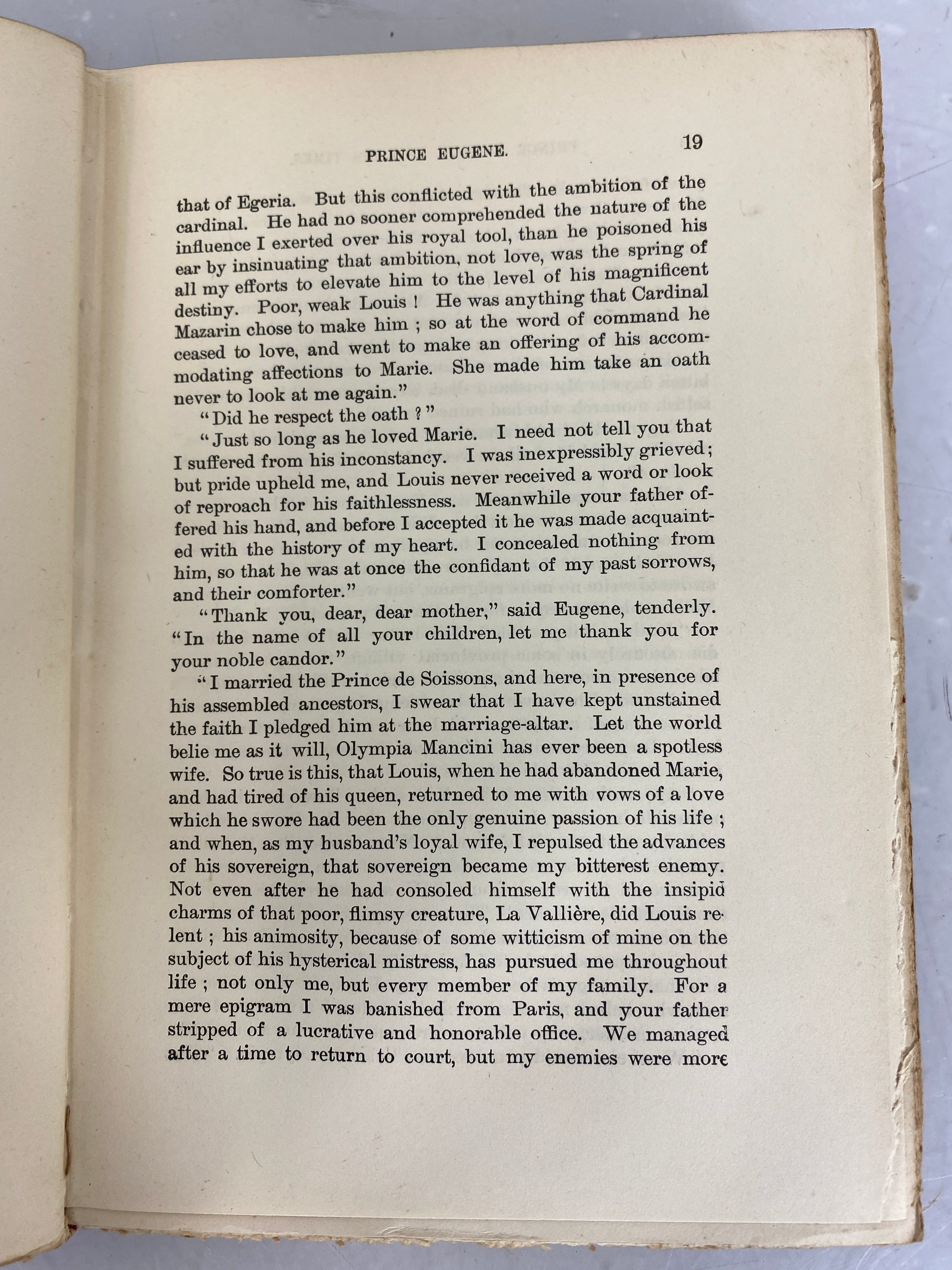1905 A.L. Fowle Hardcover - Prince Eugene and His Times by L. Muhlbach