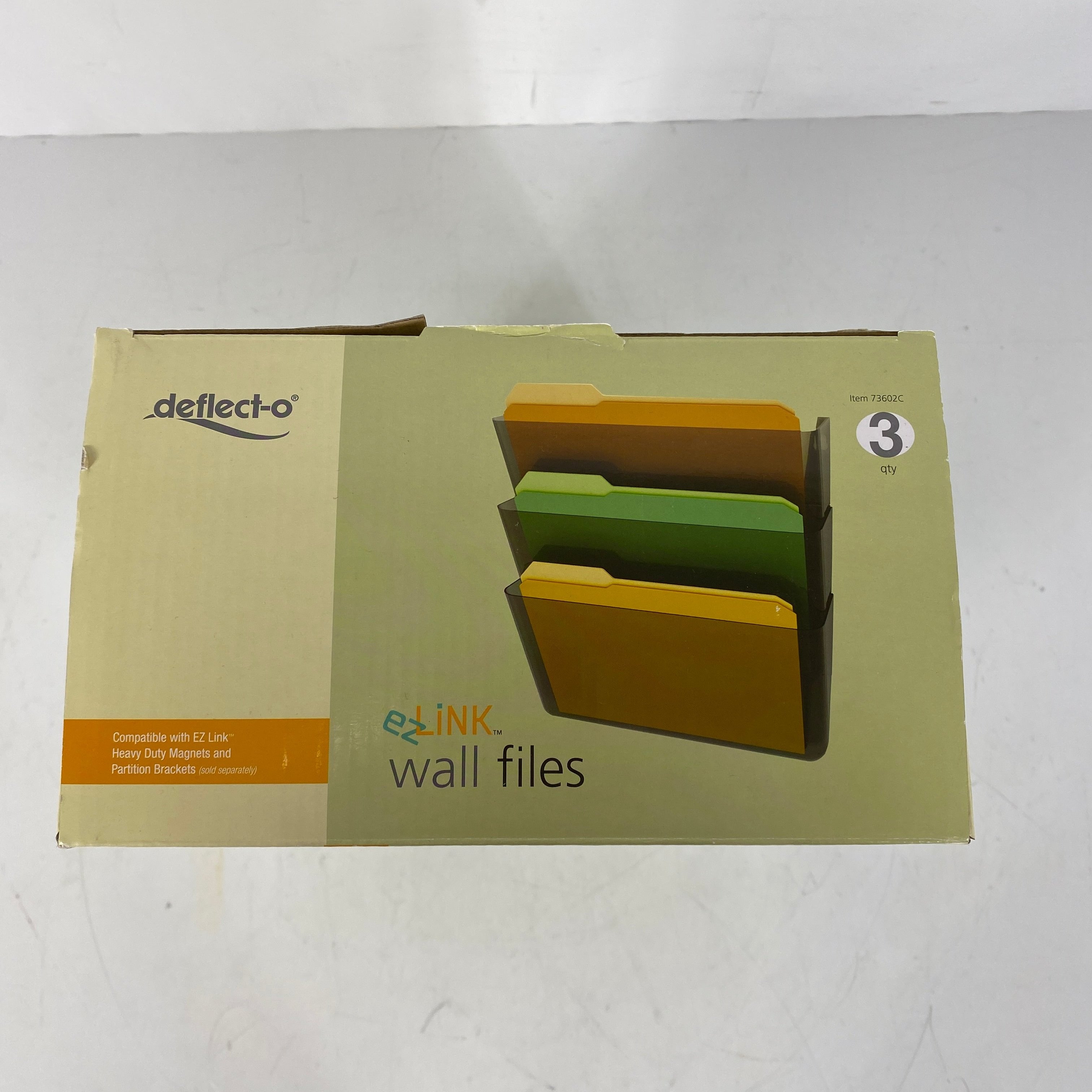 Great Deal! Deflect-O Wall-Mounted File Folder Set, 3-Pack (#73602C)