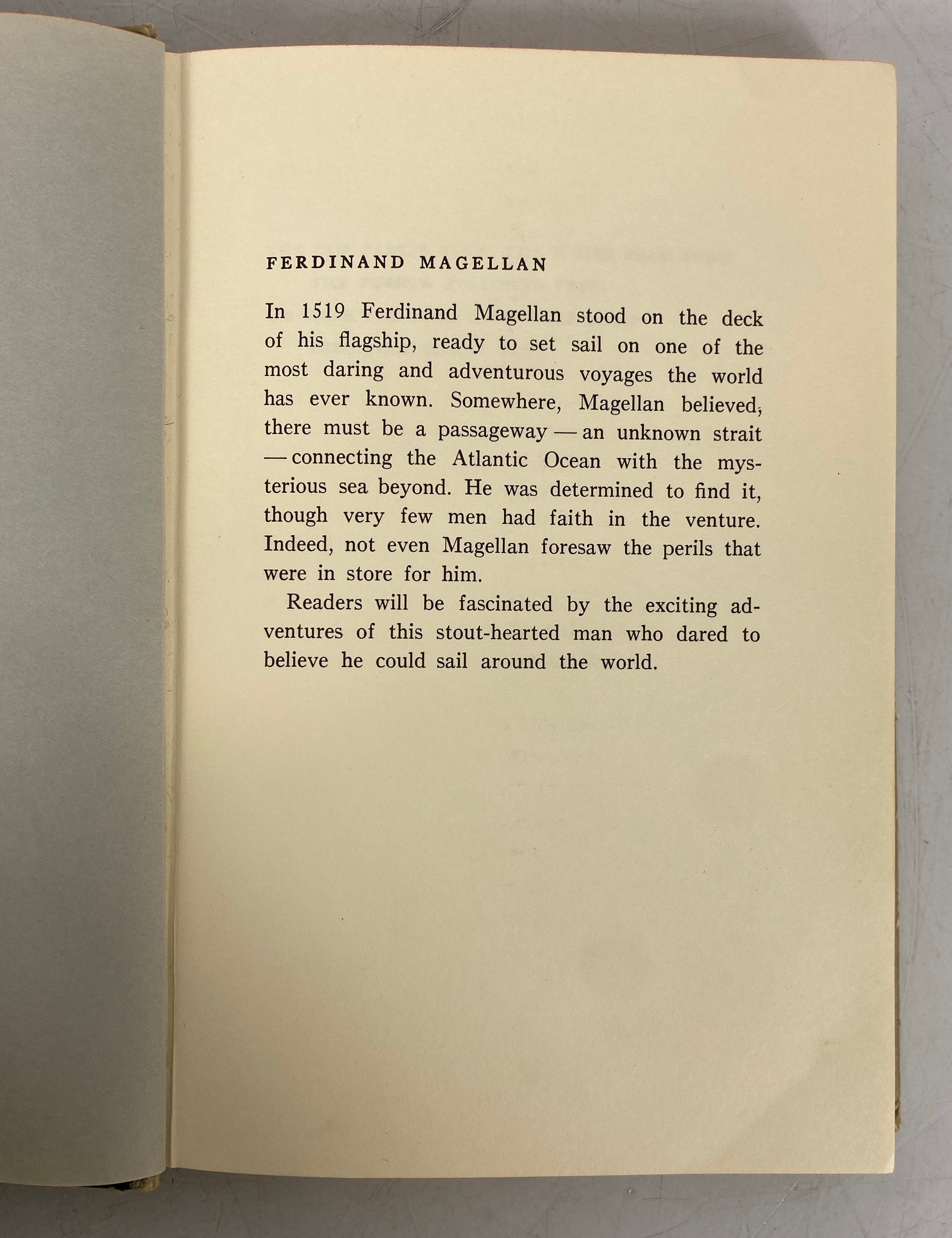 1957 Vintage Hardcover: Ferdinand Magellan - Master Mariner by Seymour Gates Pond