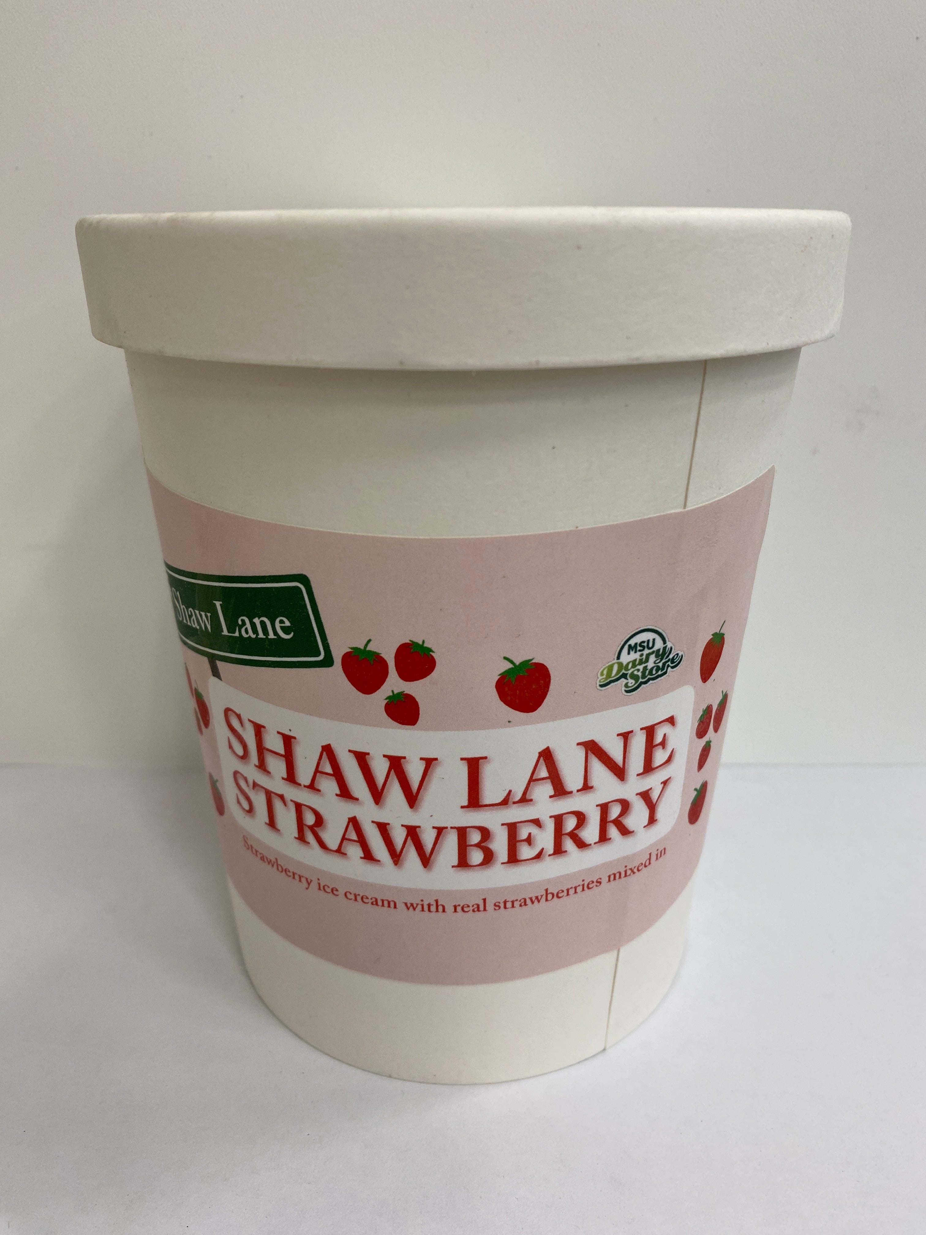 Hot! MSU Dairy Shaw Lane Strawberry Ice Cream Quart
