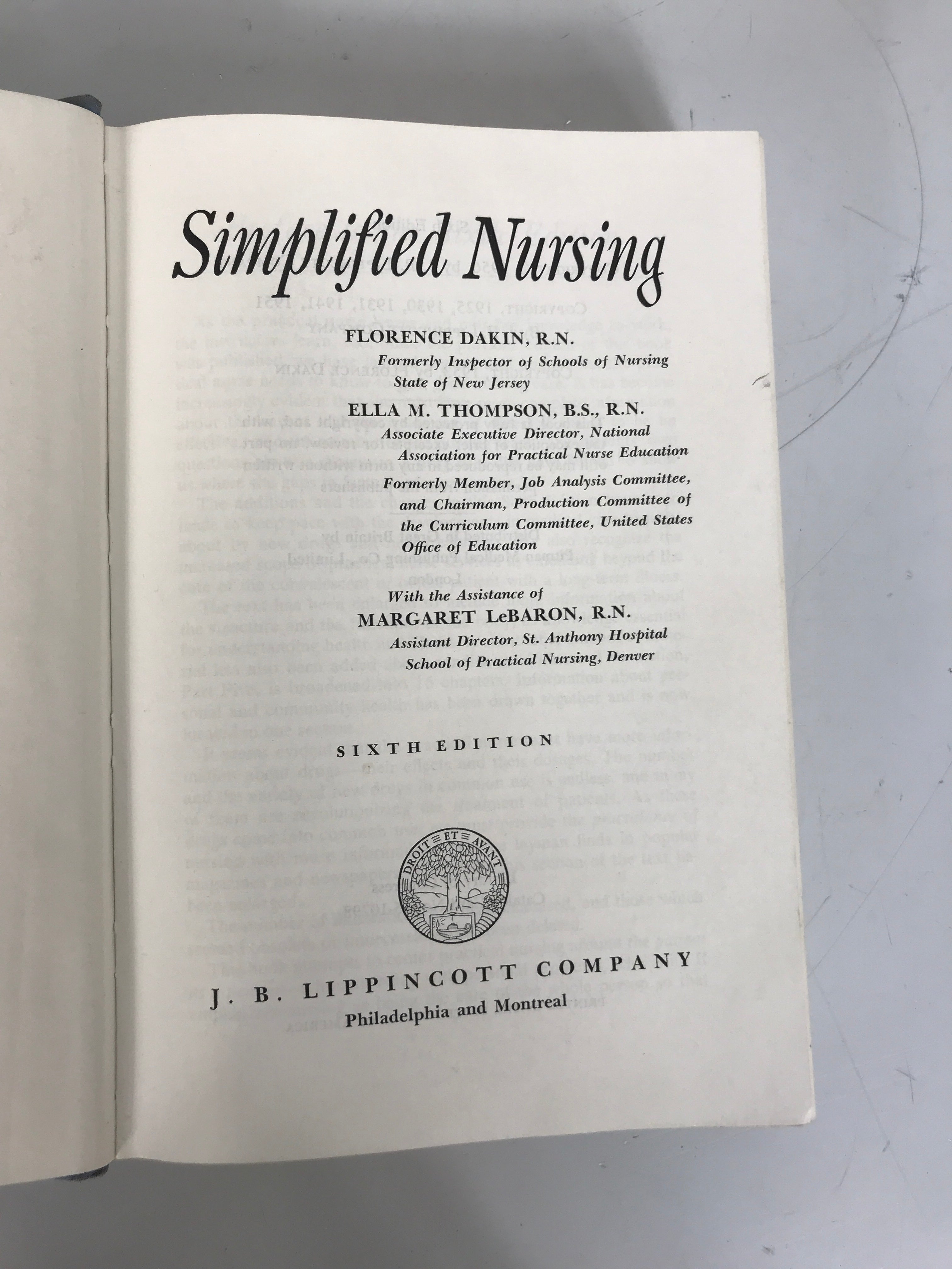 Bundle of 2 Nursing Textbooks: 1955-1956 Editions