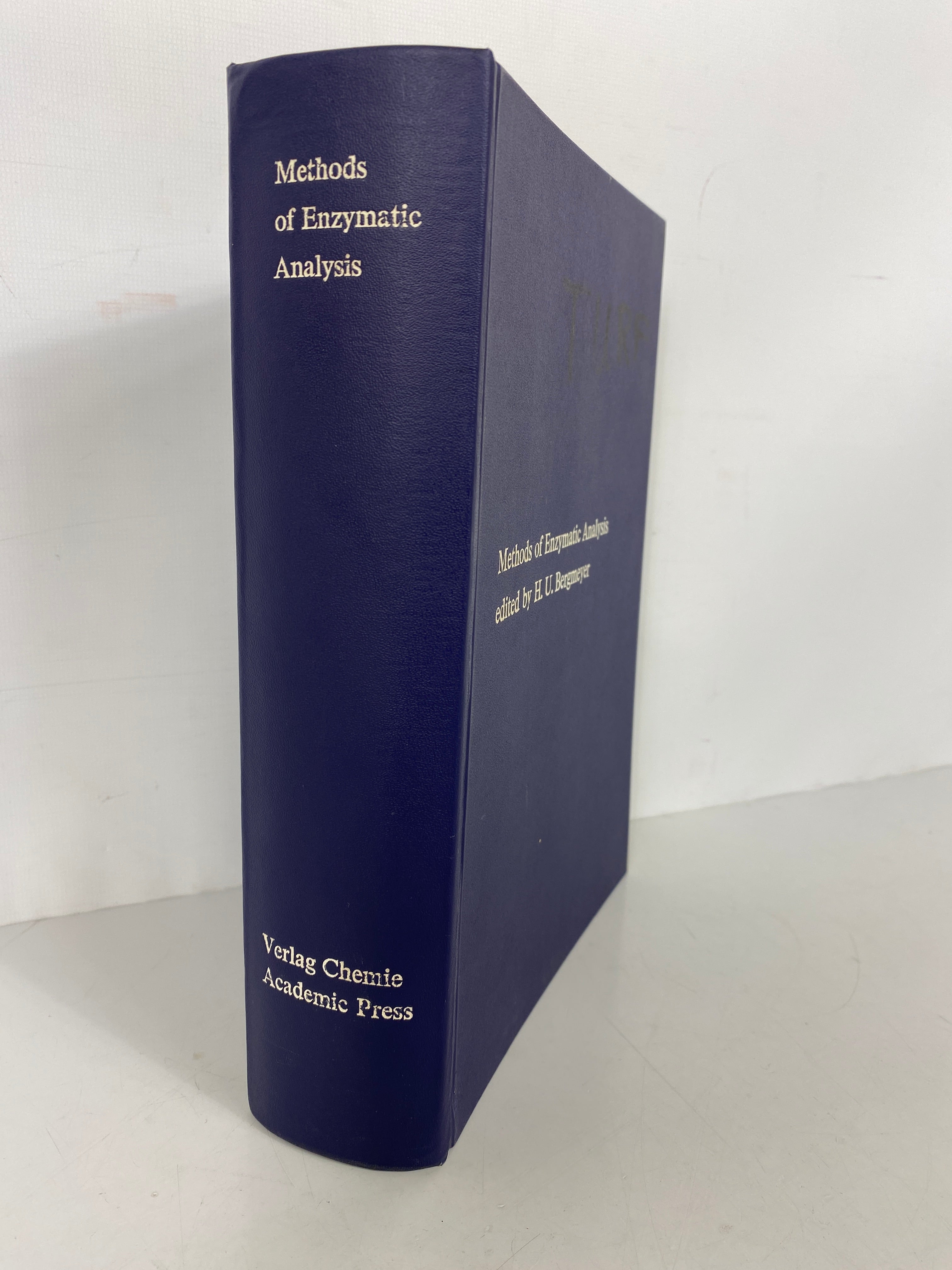 1963 Vintage: Methods of Enzymatic Analysis by Hans - Ulrich Bergmeyer