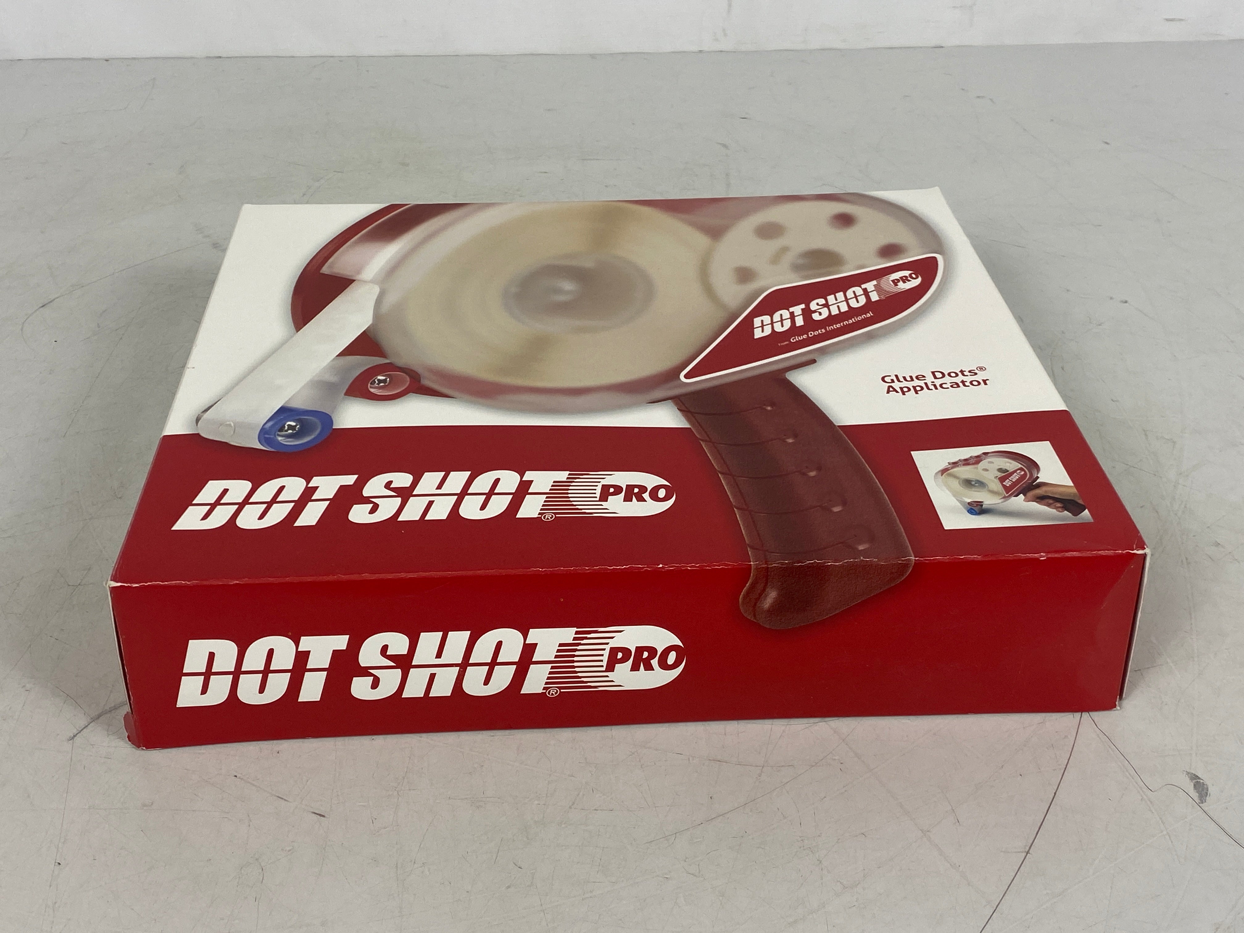 Red Dot Shot Pro Glue Dots Applicator with Specific Dimensions