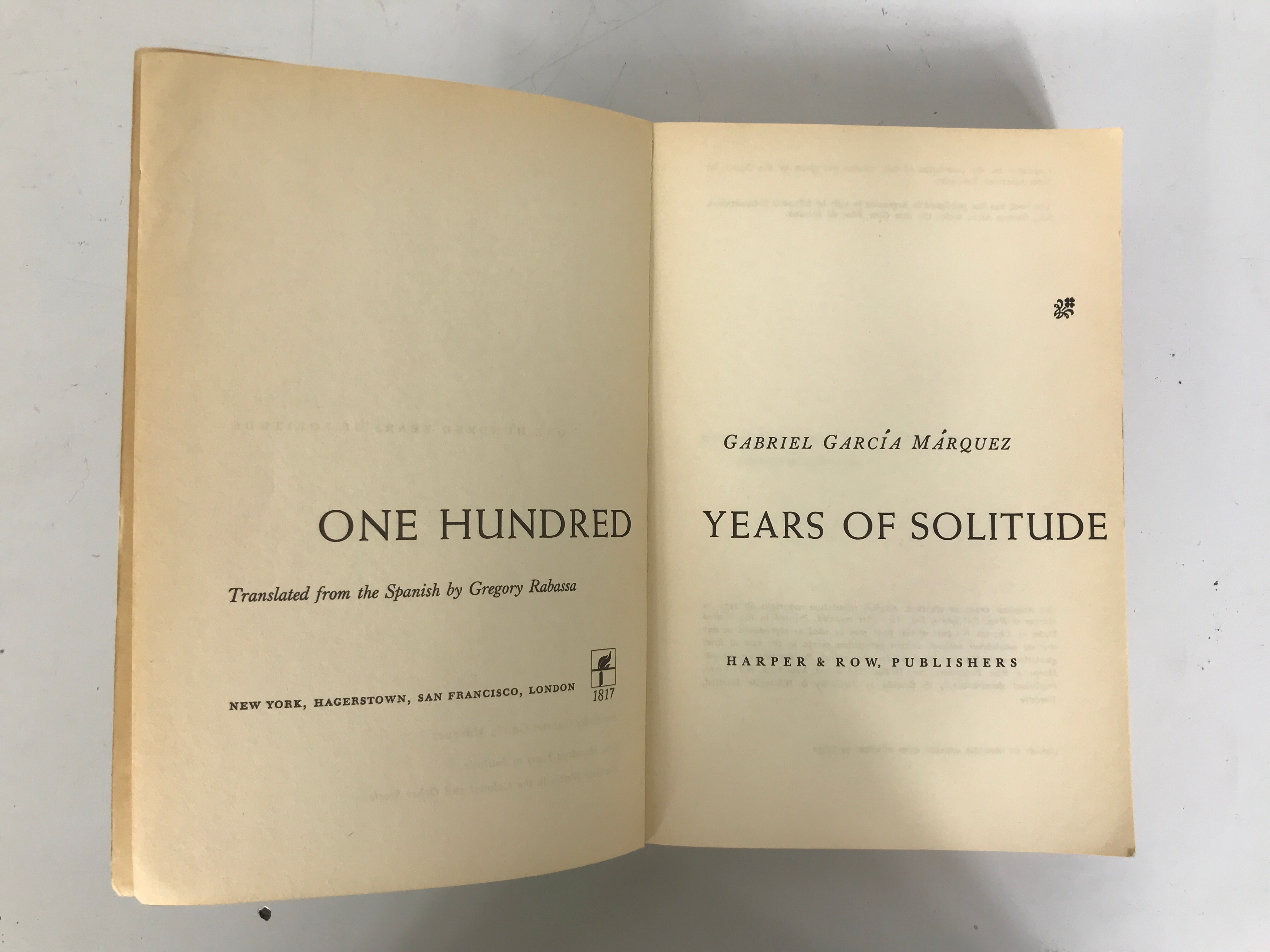 1970 Vintage Gabriel Garcia Marquez's Classic 'One Hundred Years of Solitude' - A Must - Have Book
