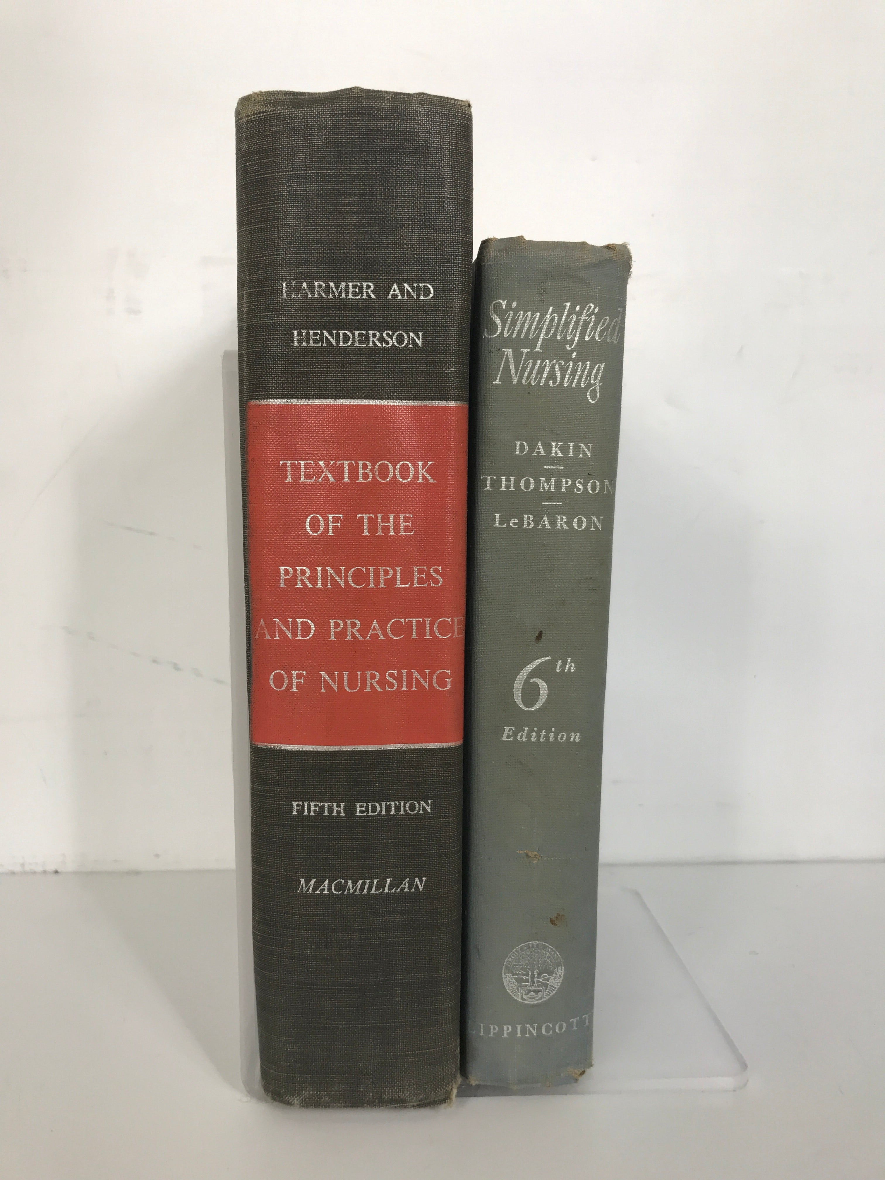 Bundle of 2 Nursing Textbooks: 1955-1956 Editions