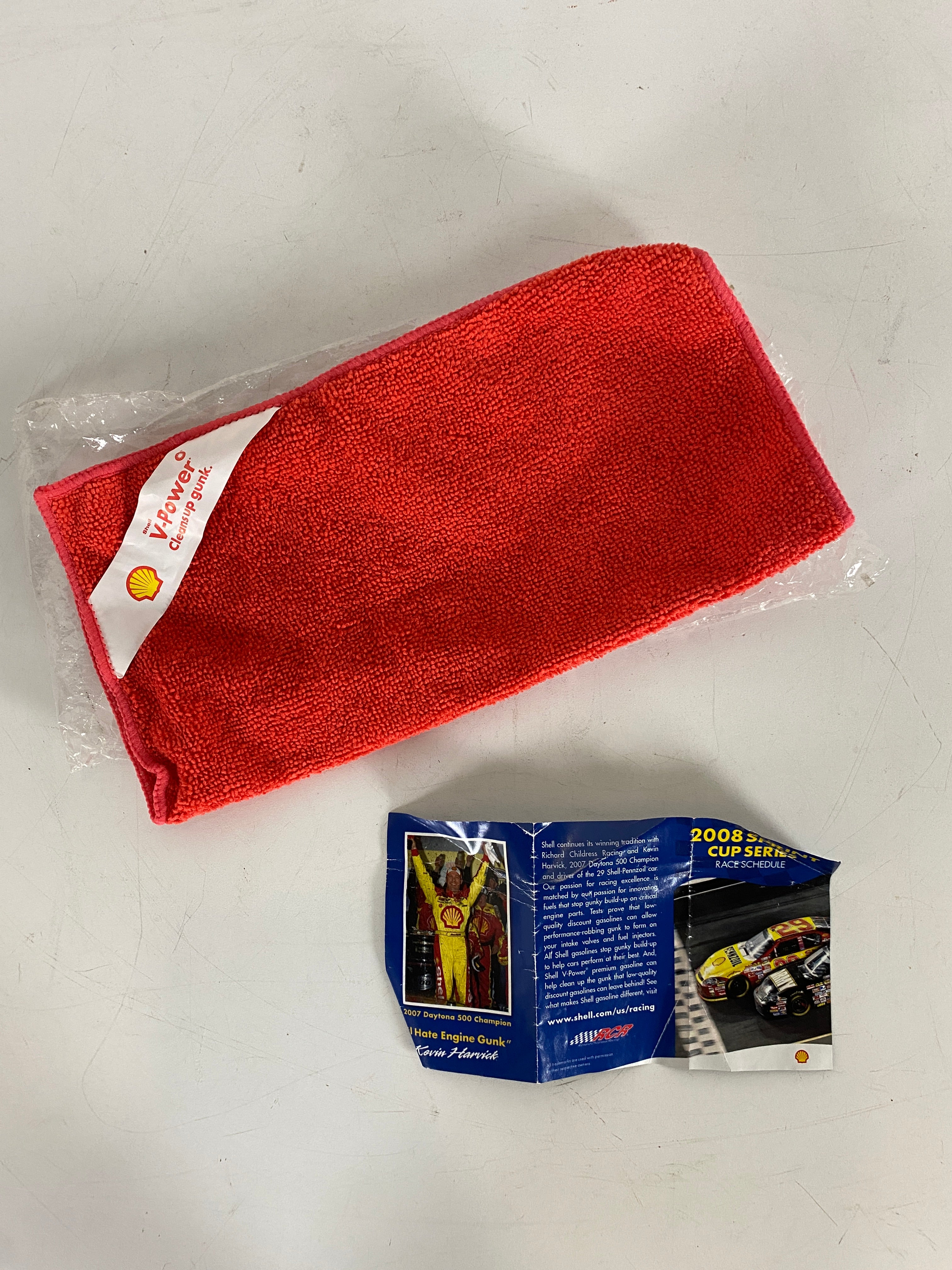 Shell Kevin Harvick Red Promotional Microfiber Cleaning Rag