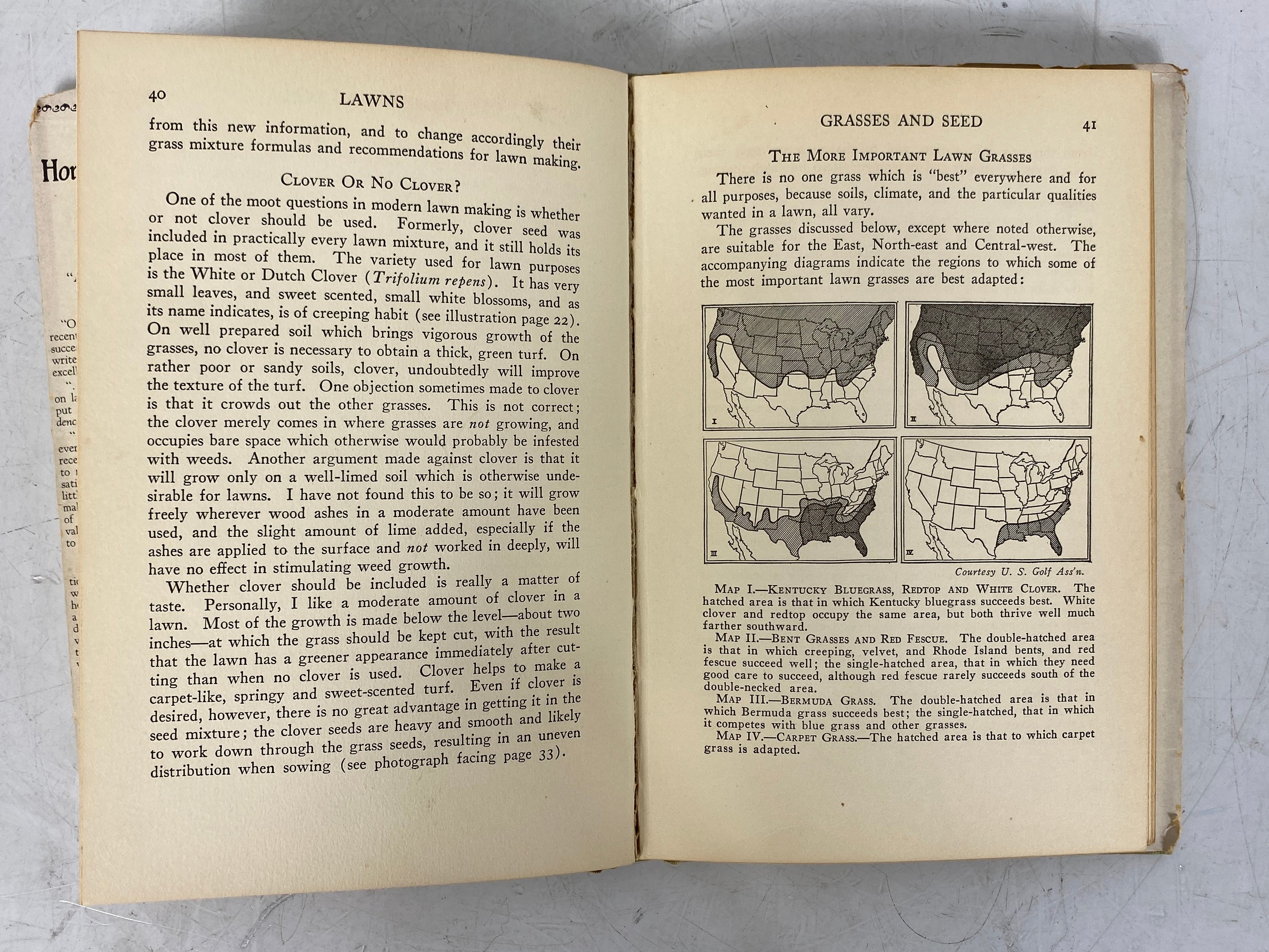 1929 F.F. Rockwell's Home Garden Handbooks: Lawns Hardcover with Dust Jacket