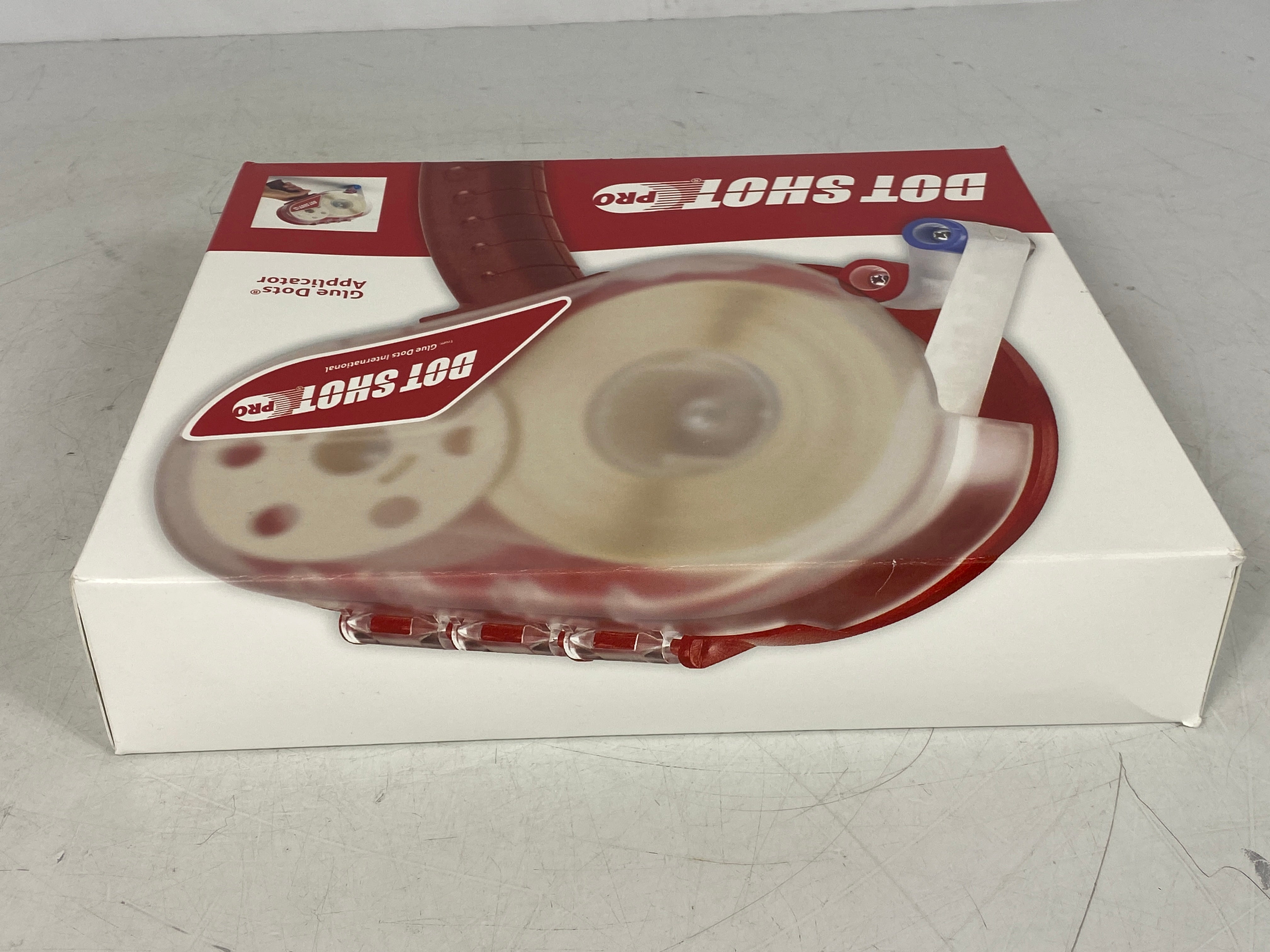 Red Dot Shot Pro Glue Dots Applicator with Specific Dimensions