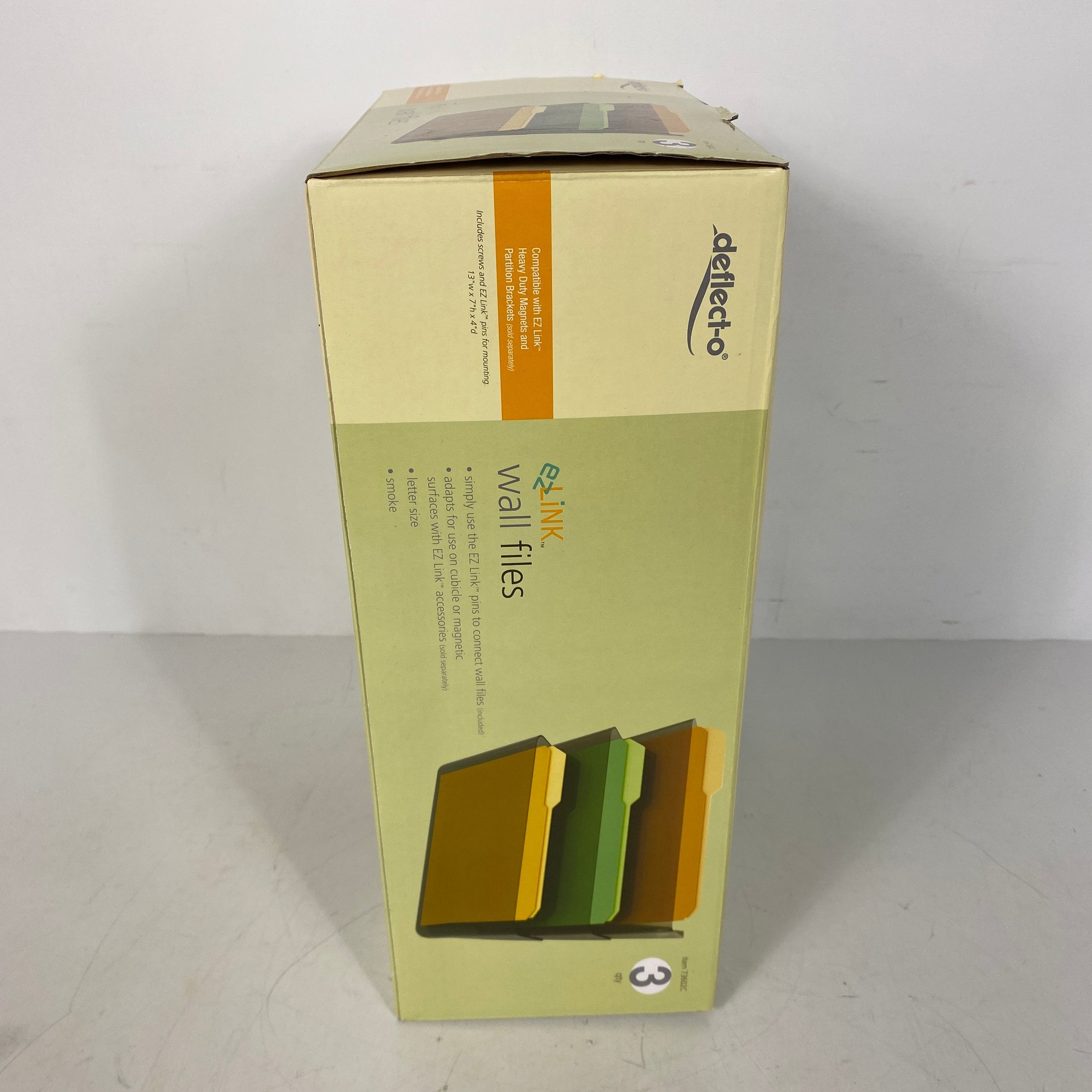Great Deal! Deflect-O Wall-Mounted File Folder Set, 3-Pack (#73602C)