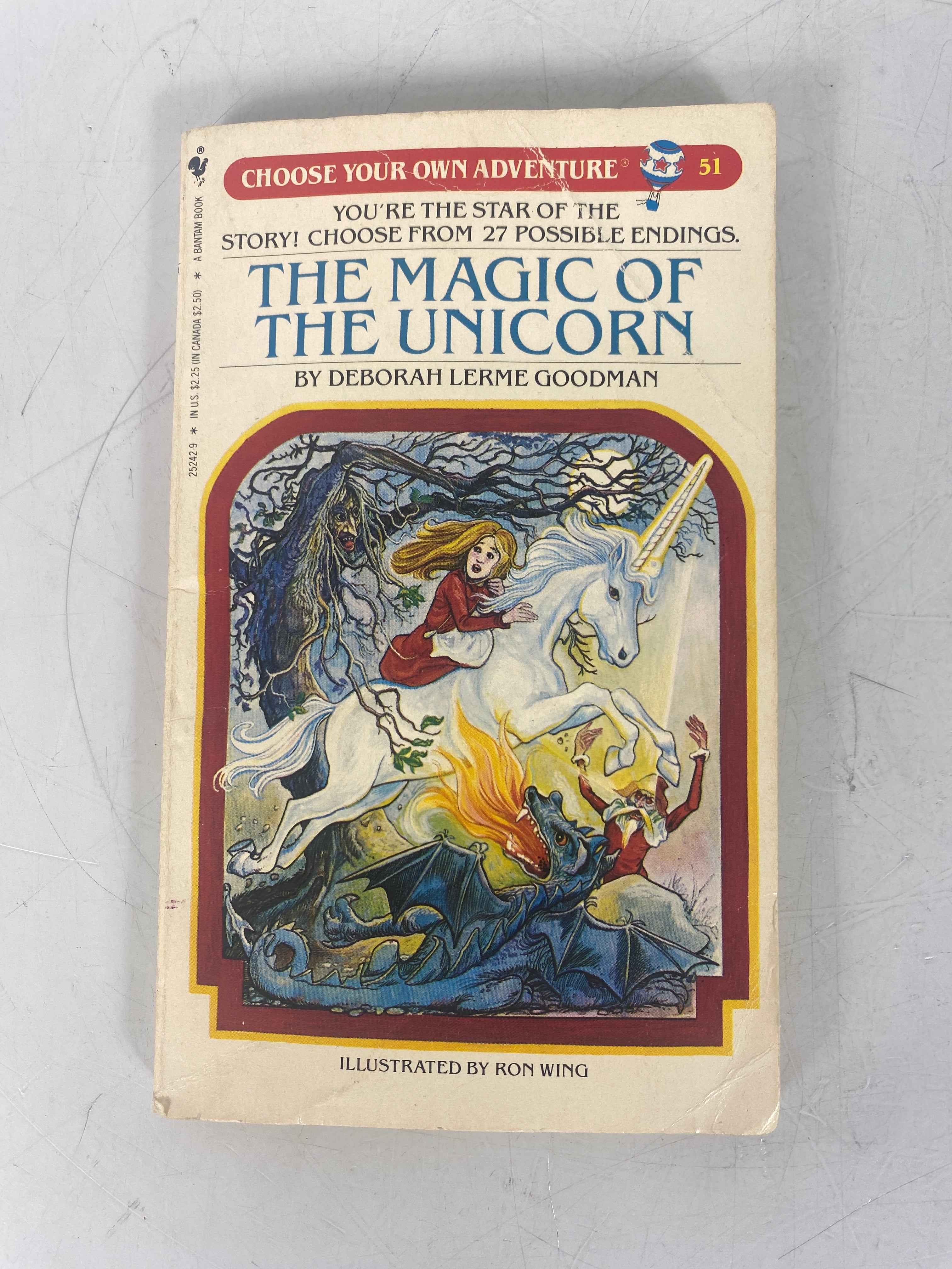 1985 Choose Your Own Adventure: The Unicorn's Magic Book