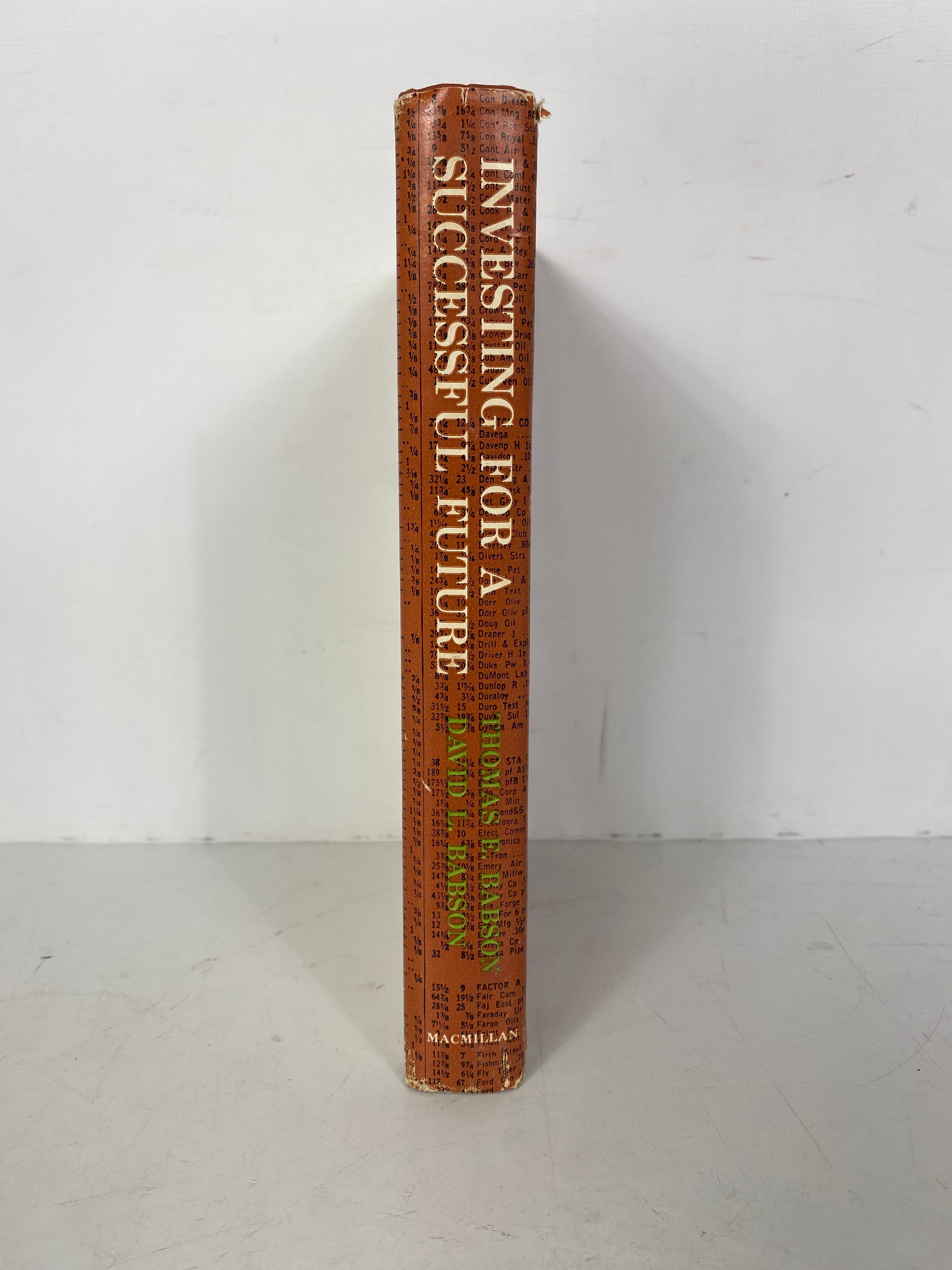 Hot Deal: 'Investing for a Successful Future' 6th Print Hardcover by Babson in 1962