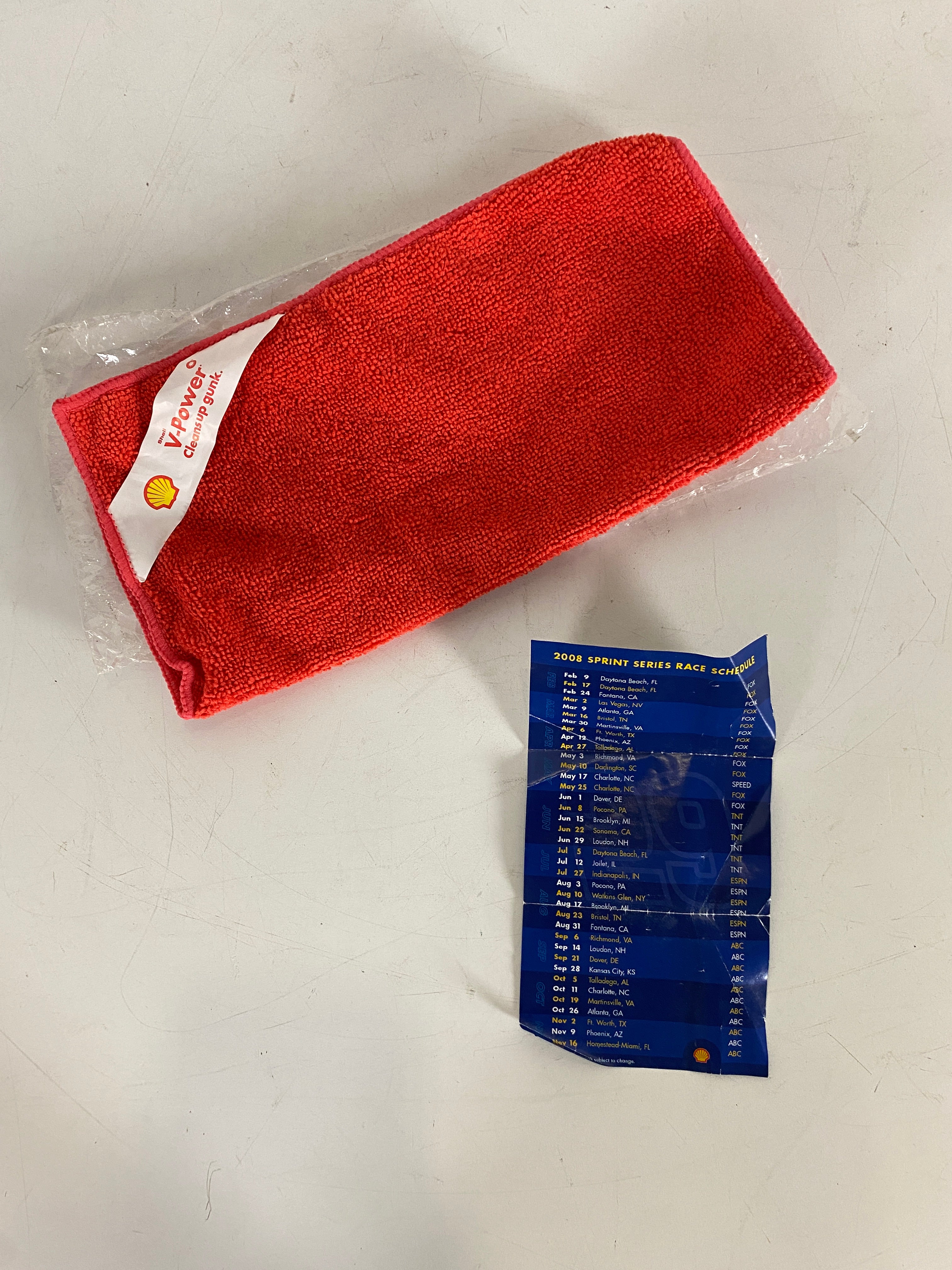 Shell Kevin Harvick Red Promotional Microfiber Cleaning Rag