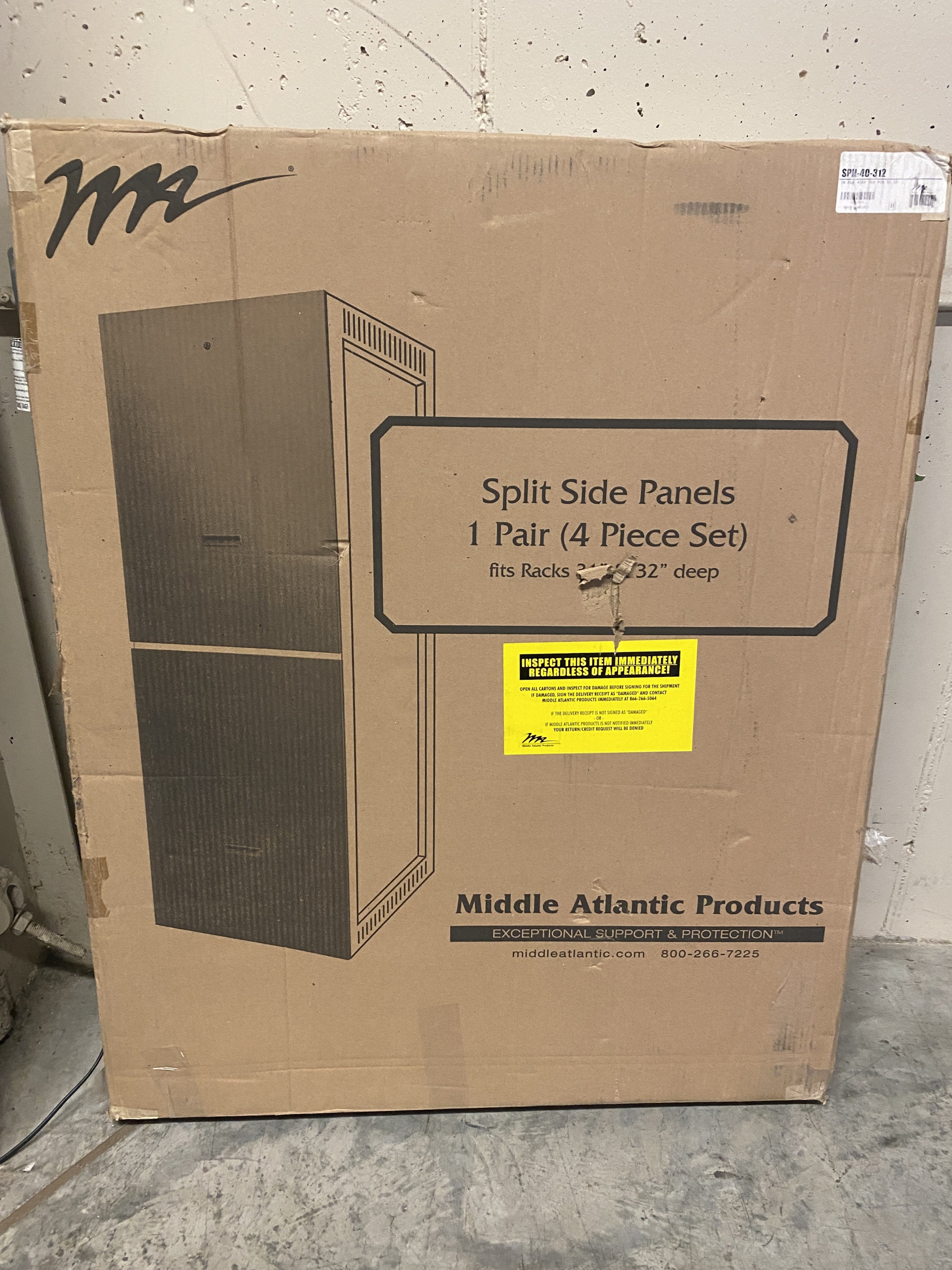 Middle Atlantic 40 RU Side Panels SPN - 40 - 312 for 31 - 32 Inch Deep Racks