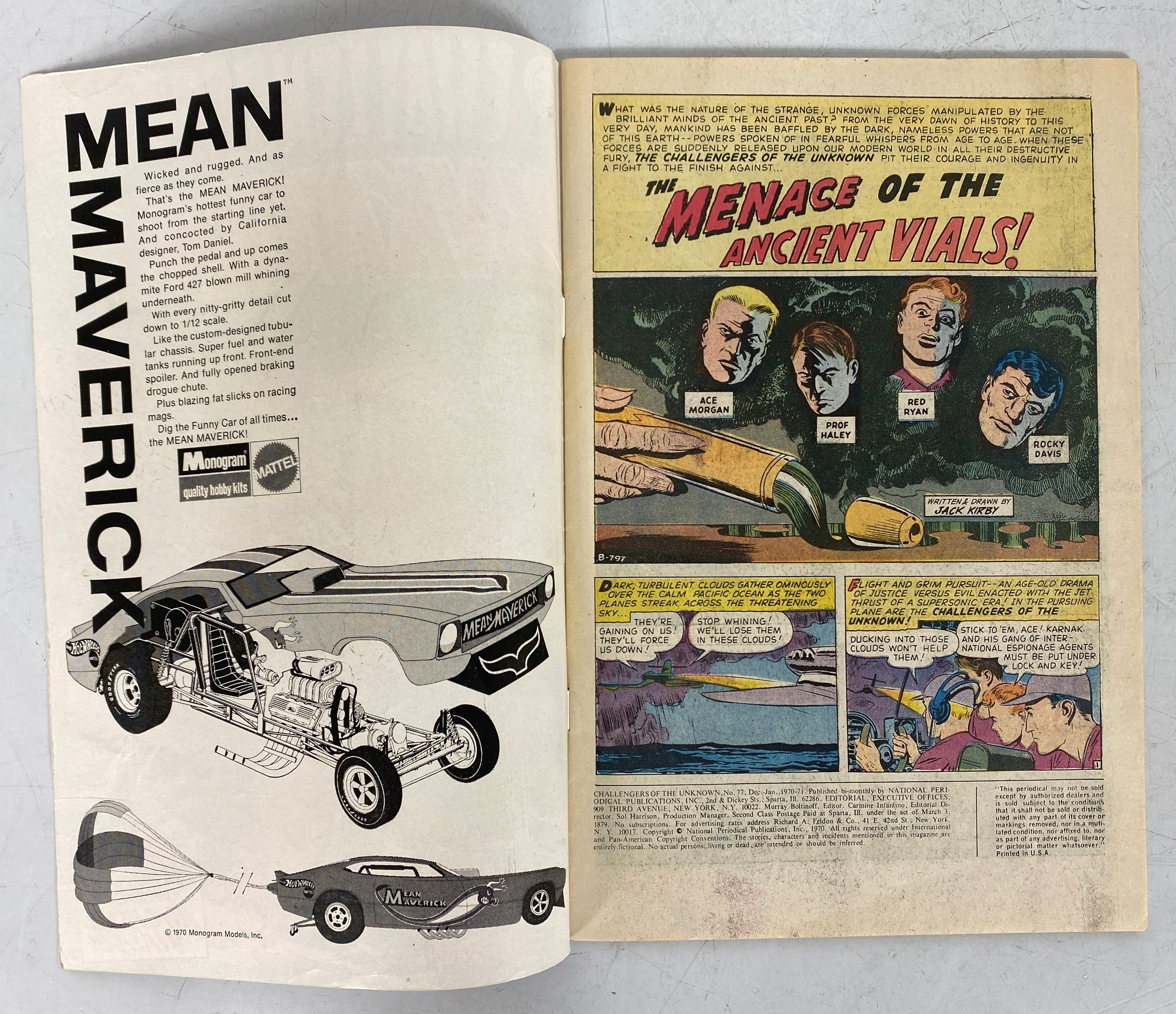1970 DC Comics Collectible: Challengers of the Unknown Issue #77