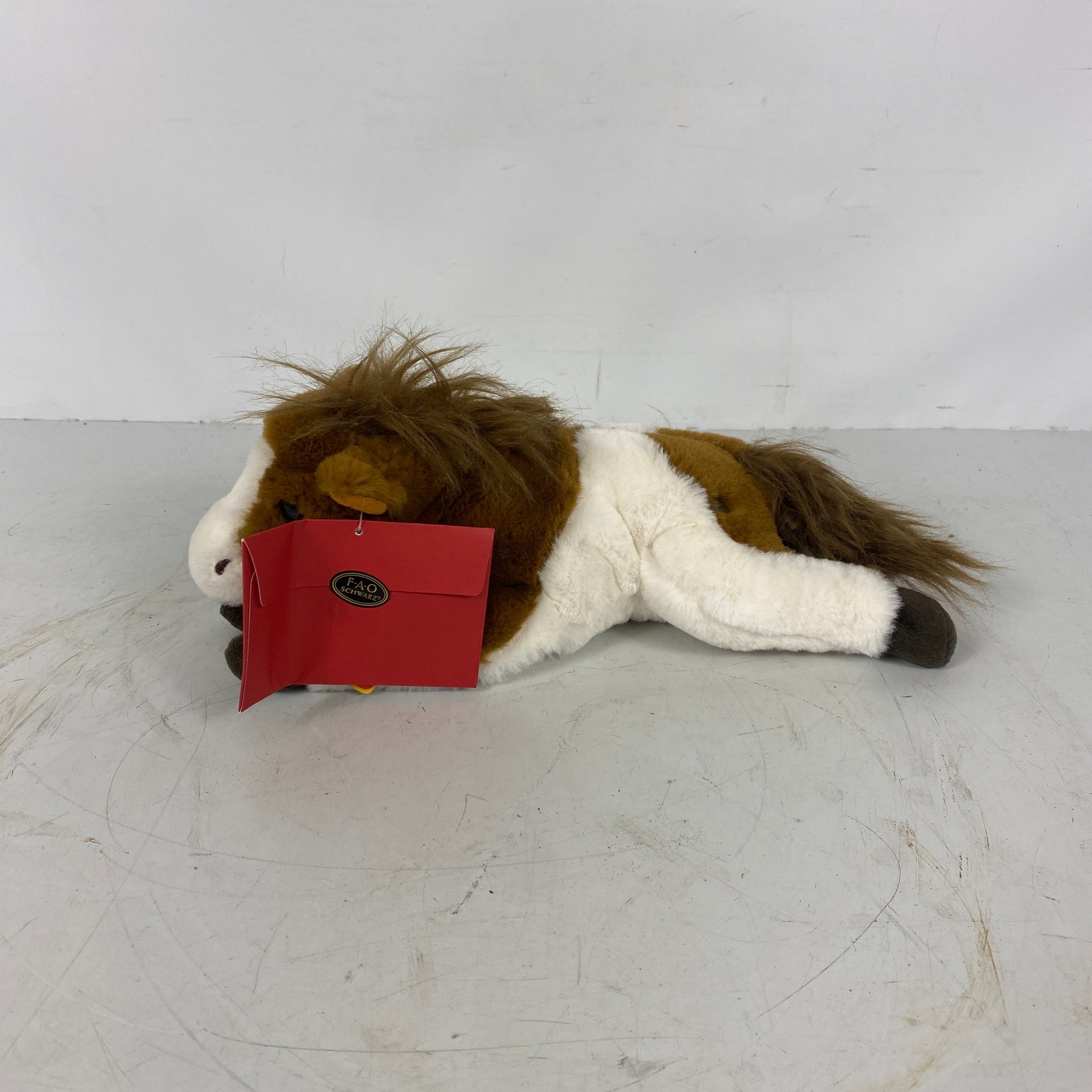 FAO Schwarz Washable Plush Adopt - A - Pet Horse Toy with Adoption Papers
