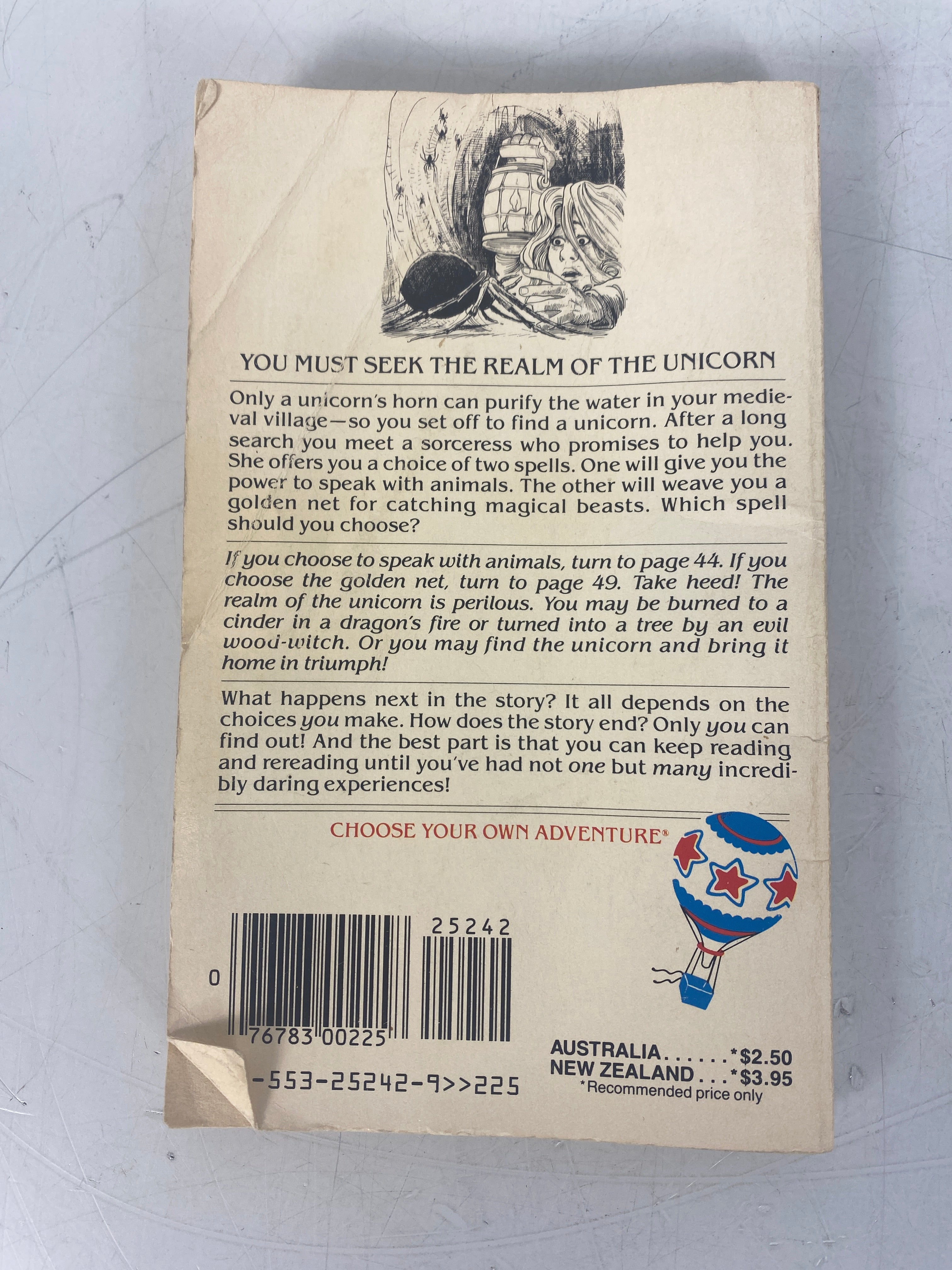 1985 Choose Your Own Adventure: The Unicorn's Magic Book