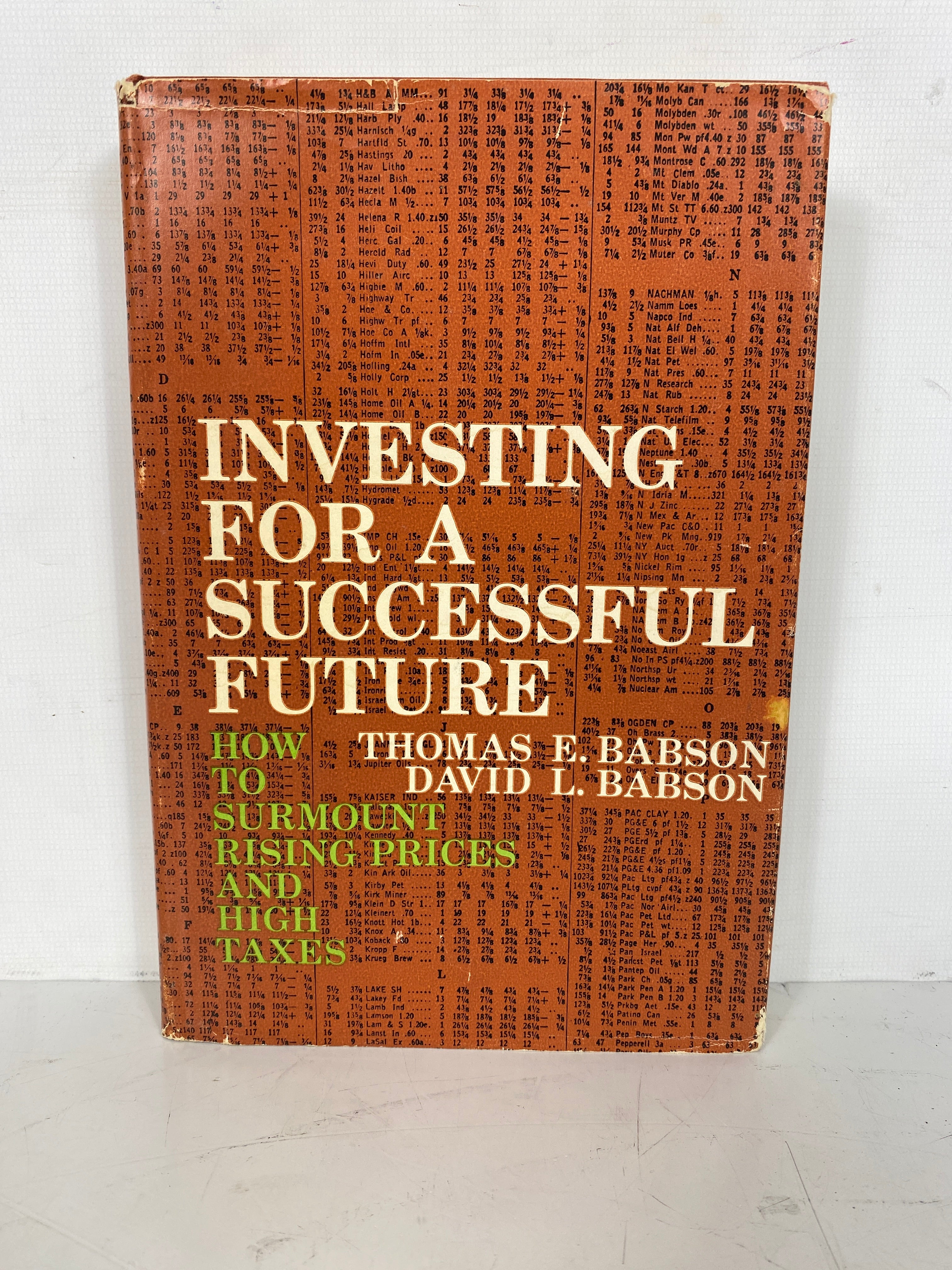 Hot Deal: 'Investing for a Successful Future' 6th Print Hardcover by Babson in 1962